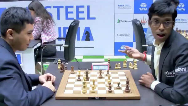 Chess Controversy in Kolkata! R Praggnanandhaa stops clock; draw call sparks uproar - Watch