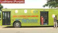 Corona ambulance running on Ludhiana roads for free Covid testing 