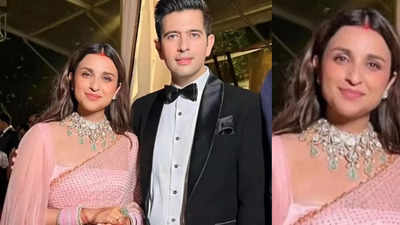 Parineeti Chopra and Raghav Chadha's wedding live updates: First pic of the newly wed couple from their reception goes viral