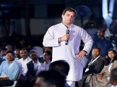 Pro-Modi slogans at Rahul Gandhi show