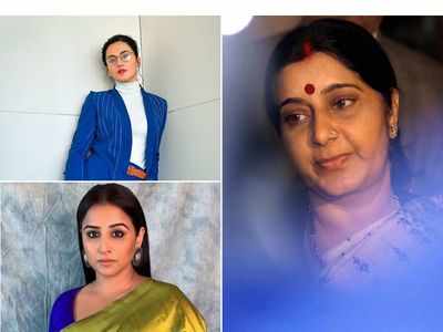Taapsee Pannu, Vidya Balan wish to play late former MEA Sushma Swaraj on screen