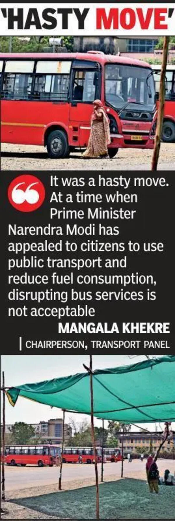 Midnight order grounds 90% diesel buses, morning commute hit