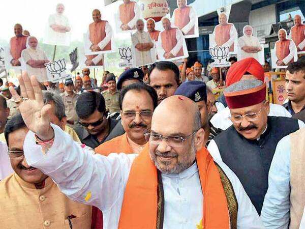 On day 1 in Dehradun, Amit Shah seeks & takes feedback from partymen