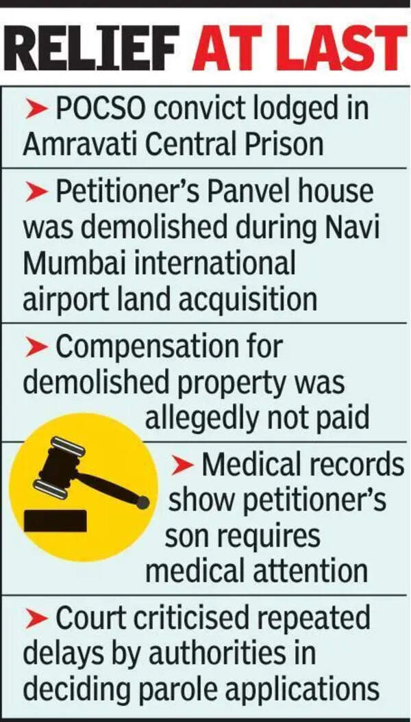 Pocso convict gets parole to rebuildhome in Navi Mum