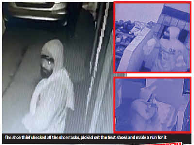 Boot-Nath: Shoe thief caught on camera in Bengaluru
