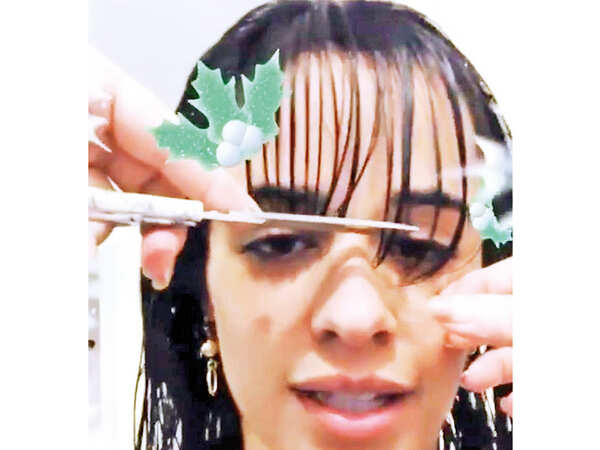 DIY bangs: Lockdown fringe is here to stay