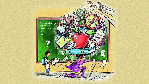 Teachers are on duty, but classroom is left waiting