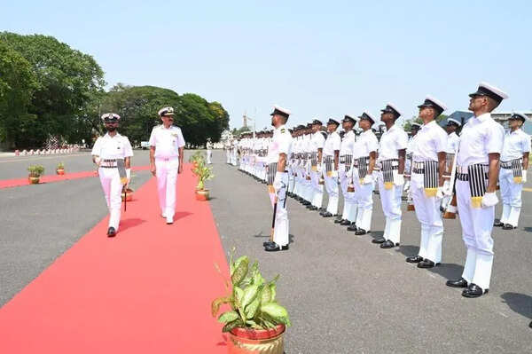 Navy chief Admiral Tripathi on 3-day farewell visit to SNC