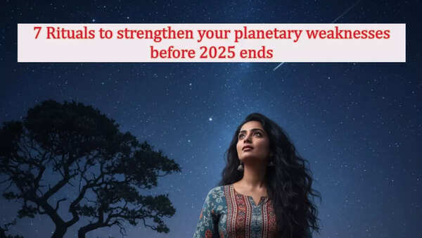 7 Rituals to strengthen your planetary weaknesses before 2025 ends