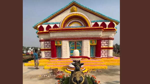 4-day Noida Flower show opens with grand Kedarnath temple replica, free entry for visitors