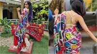 Adah Sharma dons saree with white sneakers, pics go viral 