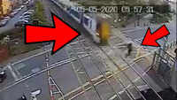 Man saved by a whisker from a speeding train 