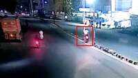 On cam: Two motorists die after hitting median in Hyderabad 