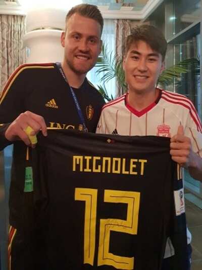 FIFA World Cup 2018: Belgium goalkeeper Simon Mignolet now becomes a reason of happiness for this Kyrgyzstan fan