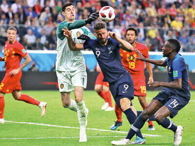 FIFA World Cup 2018: Belgium goalkeeper Thibaut Courtois blasts France for their defensive strategy during semi-final