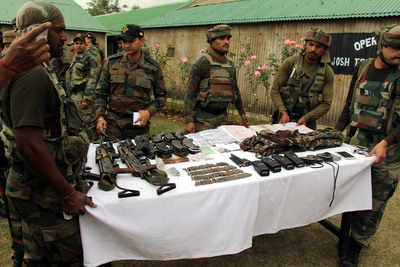Army kills 3 militants in Kashmir; medicines, food with Pakistan marking recovered