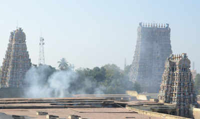Madurai: 35 shops gutted in fire at Meenakshi Amman Temple