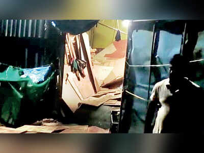 Thane: Sisters buried under stack of plywood at their father’s godown