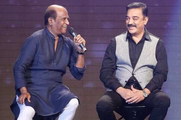 Kamal's first hug and Rajinikanth's gossip
