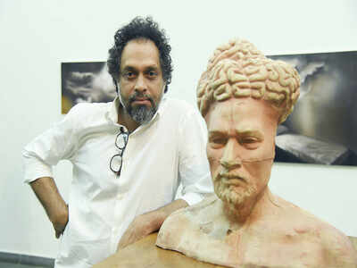 Artist Riyas Komu unveils his solo show in the city after a break of more than a decade