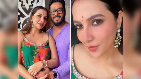 Mom-to-be Subhashree Ganguly enjoys a cosy baby shower ceremony at home; see pics