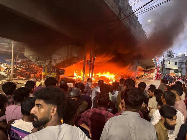 Fire at scrapyard near Pullepady bridge, no injuries
