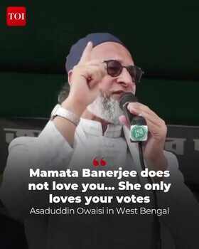 Asaduddin Owaisi Criticises BJP at Rally in Murshidabad