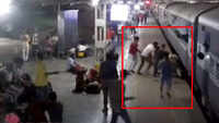 On cam: RPF jawan saves woman from being crushed under train in Ahmedabad 