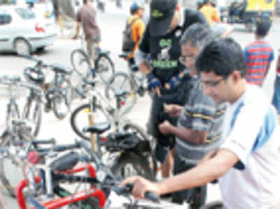 Free cycle parking at TTMCs