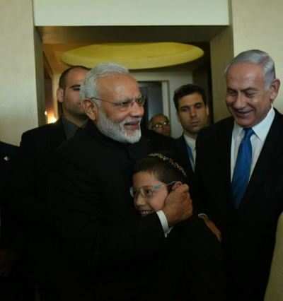 PM Narendra Modi meets 2008 Mumbai terror attack child survivor Moshe in Israel
