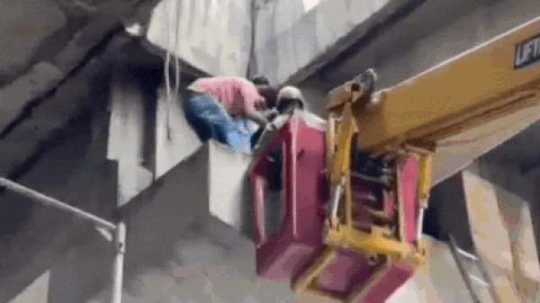Girl hit by vehicle while riding scooter, ends up stuck on pillar of elevated flyover in Noida