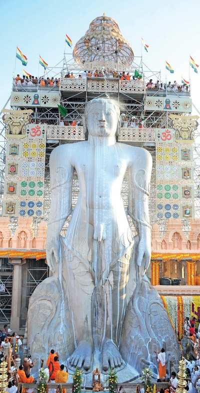 Mahamastakabhisheka unfolds in Shravanabelagola amid rituals and visual splendour