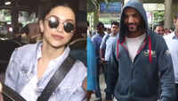 John Abraham, Deepika Padukone spotted at Mumbai airport 