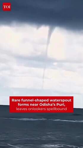 Rare Waterspout Stuns Puri Coast
