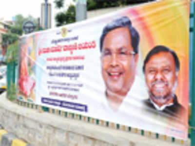 What ban? The CM now is fine with hoardings