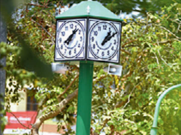 Thirukural chants from clock towers to keep time for residents in Nanganallur