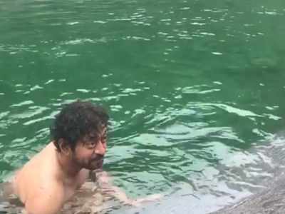 When Irrfan Khan enjoyed a dip in icy-cold waters
