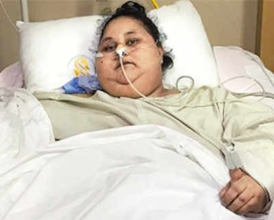 Eman Ahmed undergoes weight loss procedure
