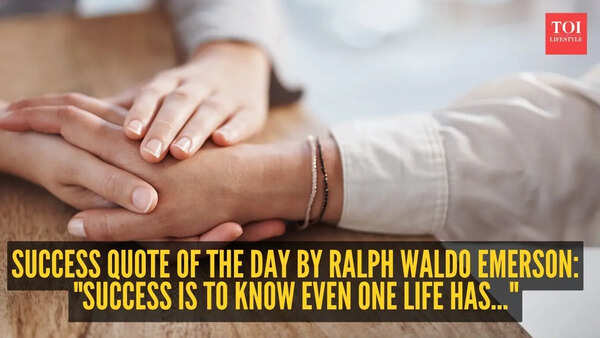 Success quote of the day by Ralph Waldo Emerson: "Success is to know even one life has..."