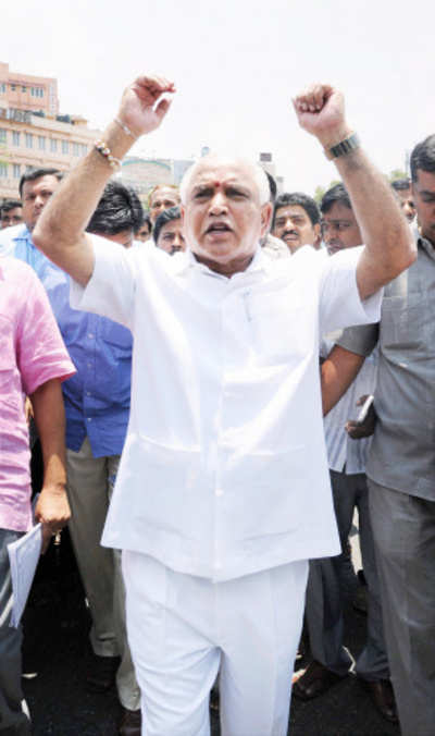 Main task will be to uproot corrupt Cong from Karnataka:
Yeddyurappa