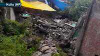 Himachal Pradesh: Several houses damaged following landslide in Kullu 