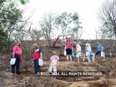 Once bereft of trees, residents transform Bhatwadi Hill in Ghatkopar from barren to lush