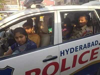 Secunderabad: West Marredpally police inspector helps 40 stranded girls reach exam centre on time