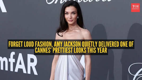 Amy Jackson just floated into Cannes looking like a modern-day silver goddess