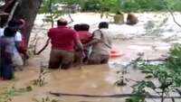 Visakhapatnam: Car swept away in floodwater, 1 killed, 3 rescued 