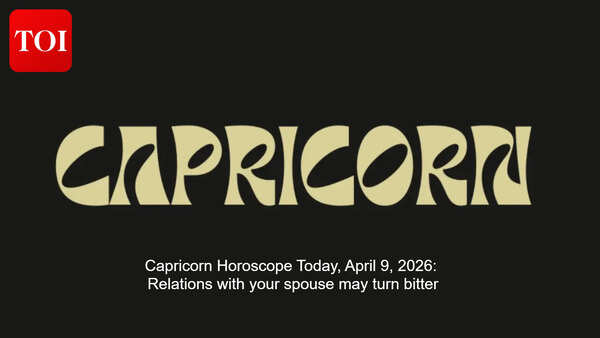 Capricorn Horoscope Today, April 9, 2026: Relations with your spouse may turn bitter