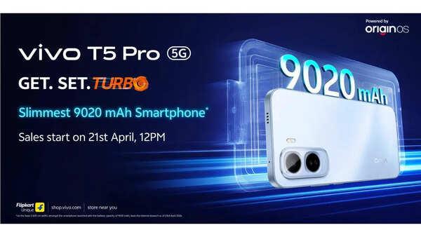 Vivo T5 Pro with 9,020 mAh battery and 90W fast charging support launched in India: Price, specs and more