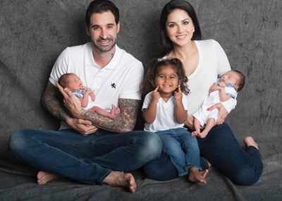 Sunny Leone and Daniel Weber become parents again, welcome their twin boys Asher Singh Weber, Noah Singh Weber