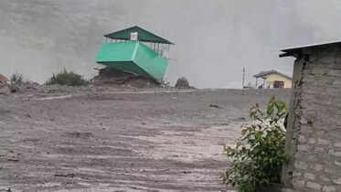 Uttarkashi disaster: Wall of water engulfs Dharali village after massive  cloudburst (photos)
