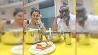 Taapsee Pannu treats director Anubhav Sinha with a sumptuous meal! 